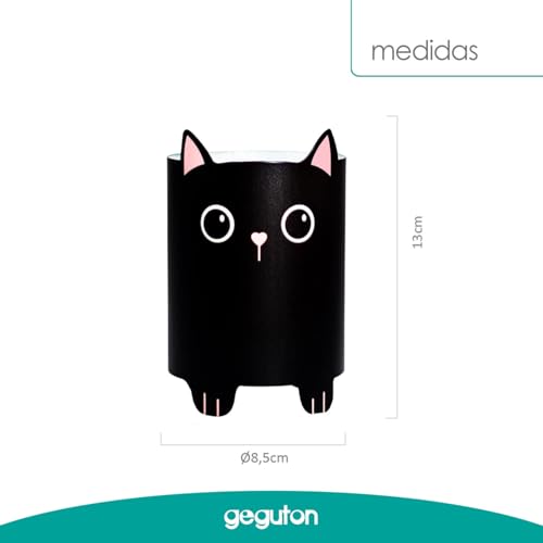 Porta Canetas Gata Decorativo Organizador de Mesa Criativo Porta Lápis Gato Metálico