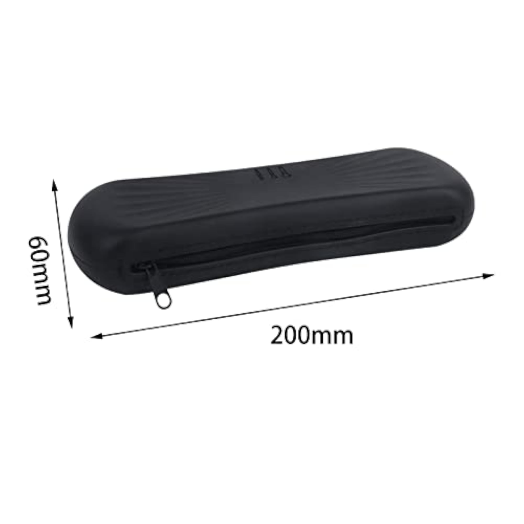 Silicone Travel Makeup Brush Holder, Portable Pouch, Black