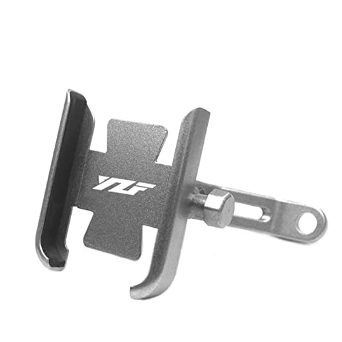 LHSM Montaje de teléfono para Yamaha YZF-R125 YZF R125 YZFR125 Motocicleta CNC Manillar Soporte para Teléfono Móvil Soporte Titular de Espejo (Color : Mirror Type Silver) Cover