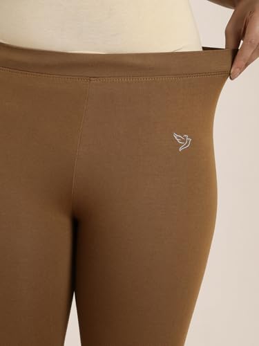 Image of TWIN BIRDS Tailored Cut and Classic Fit Super Stretchable Elastane Fabric Churidar Leggings for Women
