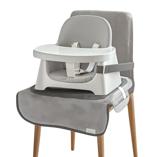 Image of Minnebaby Extra Large Booster Chair Protector Cover, Dining Chair Seat Cover for Booster Seat, Grey