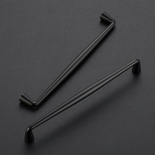 Image of Ravinte 30 Pack 7-1 /2 Inch Matte Black Kitchen Cabinet Handles Solid Zinc Alloy Cabinet Pulls Cupboard Hardware Drawer Handles