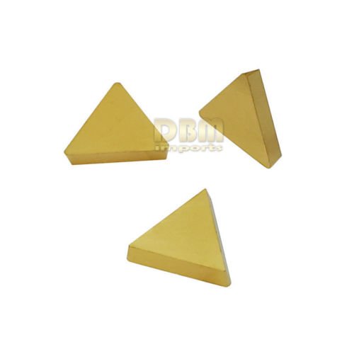 10 PC TPG-322 Tin Coated Turning Carbide Inserts