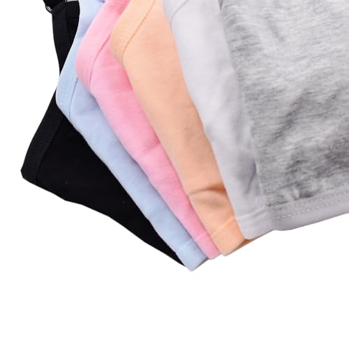 30A 32A Bras for Teens Wireless Training Bras for Girls Ages 10-16 Years 6 Pack3