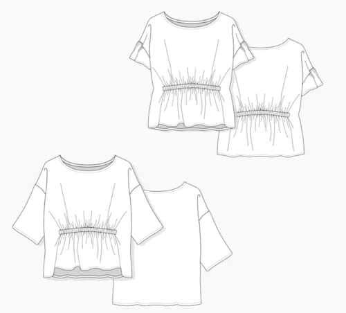 Grainline Studio Corin Top Sewing Pattern, Sizes 0-18