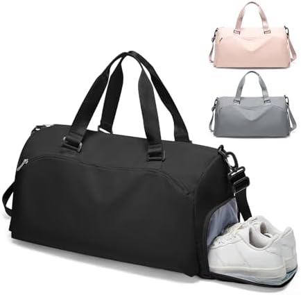 Amazon.com | Gym Bag for Women with Shoe Compartment Lightweight Travel ...
