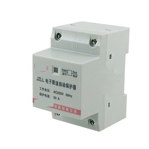 Disjoncteur électronique AC 220V 20A 2P sur rail DIN 35mm pour tableau électrique