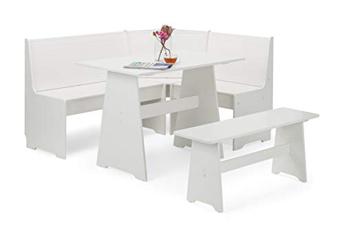 Julian Bowen Newport Corner Dining Set, Surf White