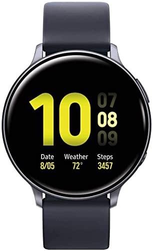 Samsung SM-R820NZKAXAR Galaxy Watch Active2 44mm (Black) - (Renewed)