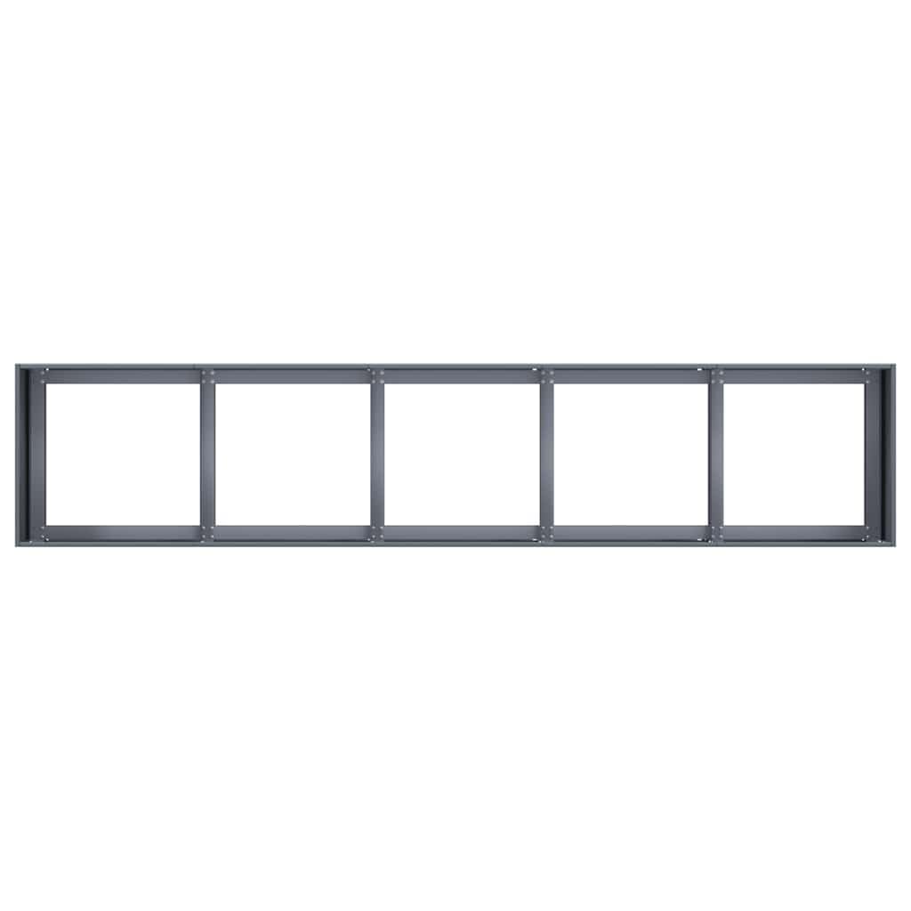 vidaXL Doniczka Antracyt 200x40x40 cm Stal walcowana na zimno