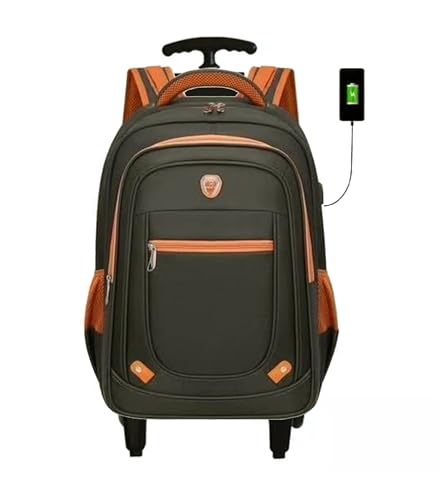 Mochila de rodinhas escolar, juvenil e adulto para notebook at? 17' trabalho e escola (Cinza)