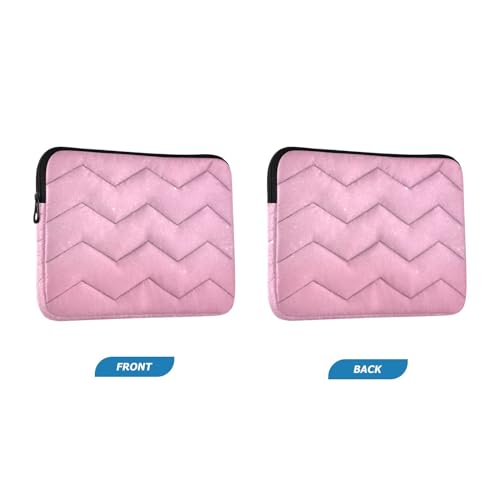Funda para portátil 13-14 pulgadas con textura rosa brillosa miniatura 2