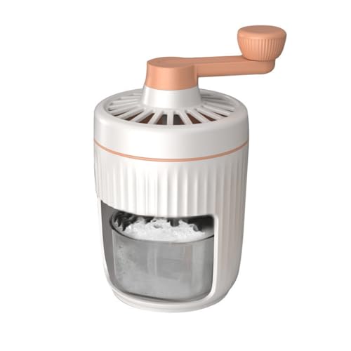 Harewtwy Trituradora de Hielo Portátil Giratoria Manual Máquina de Hielo Raspado con Bandejas de Hielo Trituradora de Hielo de Manivela Picadora de Bebidas Agitador,B
