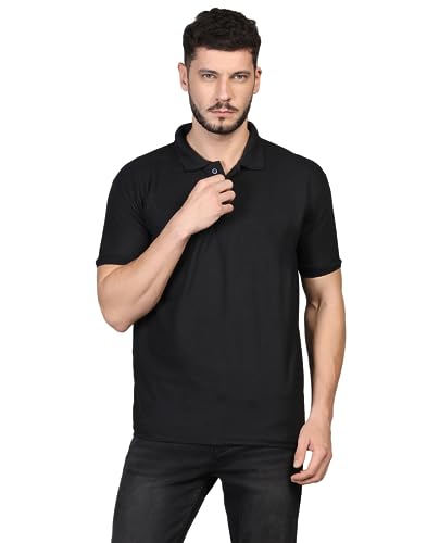 Image of INKKR Men's Casual Polo Neck Half Sleeve Solid T-Shirt (Pack-3)