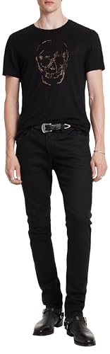 John Varvatos Men's Embellished Skull Tee4