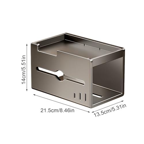 Estante para pañuelos de baño y organizador de cocina montado en pared de estilo moderno 3
