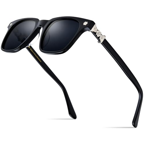 Image of HEPIDEM Acetate Glasses Frame Men Women Square Eyeglasses Optical Spectacles 9395