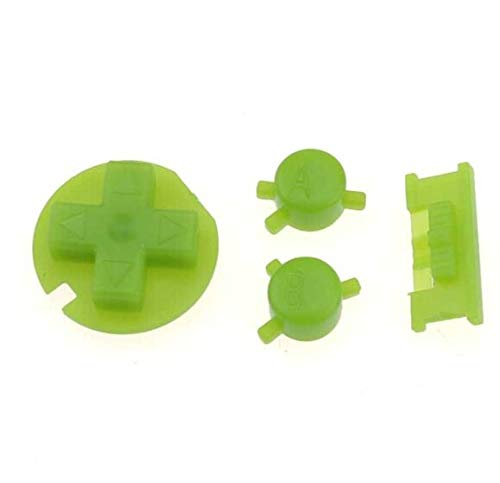 Image of Plastic Power ON Off Buttons Keypads Replacement for Gameboy Color GBC Button A B Control Button D Pads (Green)