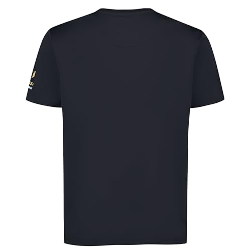 Image of Messi Men's Lifestyle Side Track Poly Tee, Standard Fit T-Shirt, Polyester & Spandex
