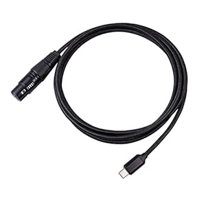Audiokabel, Type C naar XLR-connectoradapter, Audiodatakabel Ingebouwde high-end chip, delicaat ontwerp Duurzame audiokabel voor microfoonversterker Luidsprekersnoer B/a