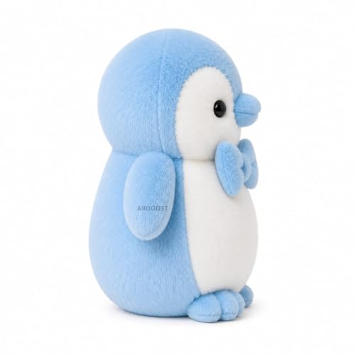 Image of Mr.Bow Pingo Soft Toy for Girls Boys Kids,Sky Blue,Penguin Animal Plush Stuffed Baby Teddy Gift Birthday, 25 cm