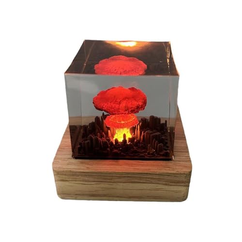 Mushroom Cloud Nuclear Explosion Lamp,Atomic Bomb Model Atmosphere Lamp Decoration Creative Gifts for Kids (Mushroom Cloud)