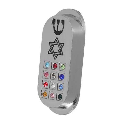 STOBAZA Judaica Metal Mezuzah Plaque Car Mezuzah Jewish Mitzvah Offering Vintage Decor for Home
