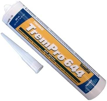 TremPro 644 RV Silicone - White - Black - Clear - Aluminum - 300ML Cartridge - 12 Tubes (30 Tube-Black)