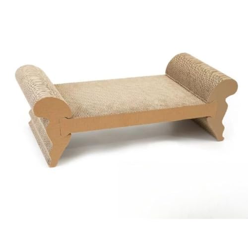 Vlwm クリエイティブ猫用ソファ 交換可能な段ボール製猫用爪とぎ板 トイレットペーパーの芯を使った猫用寝床 (クラシックピンク - 交換用カートリッジ)