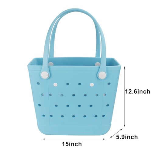 X Large Beach Bag, Oversized Rubber Beach Bag, Washable Open Tote Bag Durable Tote Travel Bags2