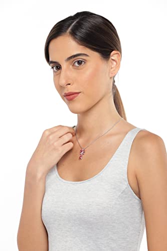 Rhodium Plated Butterfly Pendant with Crystals
