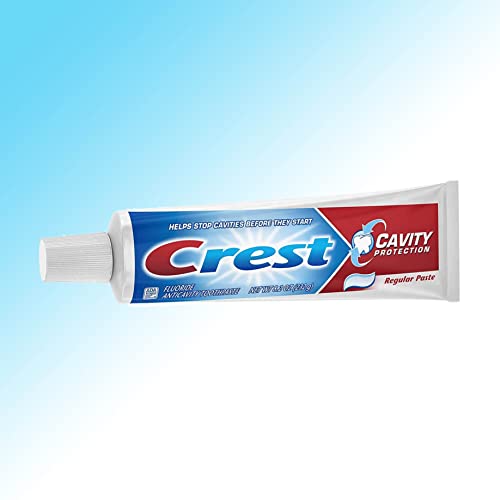 Fluoride Cavity Protection Toothpaste 8.2 Ounce Regular Paste, Bulk Toothpaste, Prevents Cavities Before They Start With Nosh Pack Candy Packet Mints (4 Pack) #TOP4