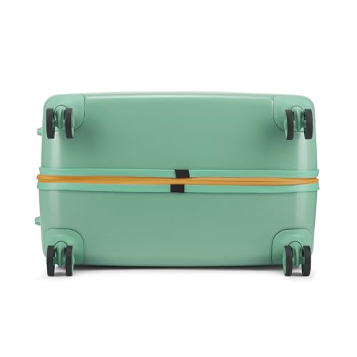Image of Skybags Polycarbonate (Pc) Graphiq Check-in 75 Cm(Large) 8 Wheels Trolley Bags for Travel Hard Case Spinner Luggage, Lightweight Bag with TSA Lock & Scratch Resistant|5 Years Warranty (Marine Green)