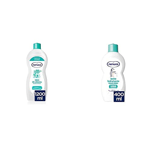 Nenuco Agua de Colonia Fragancia Original, 1200 ml + Leche Hidratante para Bebé Fragancia Original 400 ml
