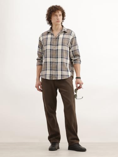 Image of WROGN Men's Mid-Rise Jeans | 100% Cotton | Anti-Fit Relaxed Silhouette
