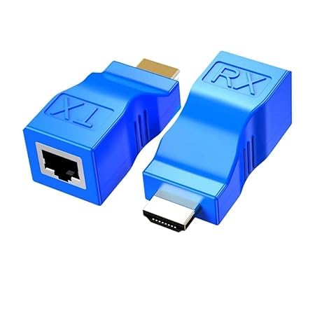 Speedio HDMI Extender Over Ethernet – HDMI to RJ45 Converter Kit (TX/RX), Supports 1080p Full HD, Up to 30M/98ft via Cat5e/6 LAN Cable for HDTV, PS4, STB, Projector - Pack of (1)-image-22