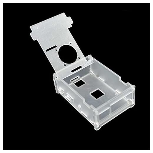 RELAND SUN Custodia in acrilico per Raspberry Pi 3 Modello B+/Raspberry Pi 3 Trasparente Box Cover Shell con Ventola di Raffreddamento (solo Custodia)