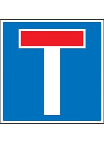 NEW CARTELLO SEGNALETICO QUADRATO - Strada chiusa