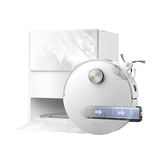 dreame Aqua10 Ultra Track Complete Saugroboter mit Wischfunktion,25.000Pa Saugkraft, 45 °C Wischen, 6cm Hindernisfreiheit, autom. Leer, selbstrein.Mopp, 100% verhedderungsfrei, dir. Sprachst