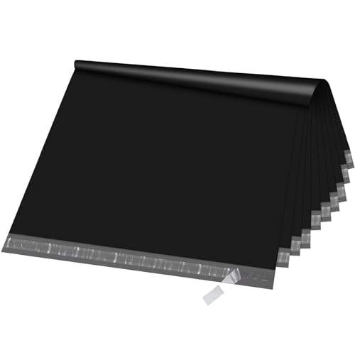 Image of Fuxury Extra Large Poly Mailers 24x36 inch 50 Pcs, 2.5mil Bulk Heavy Duty Shipping Bags for Clothing,Strong Adhesive Shipping Envelopes for Small Business Supplier,XL Poly Mailing Envelopes Black