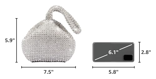 Image of JIAN YA NA Fashion Women Bridesmaid Lady Girl Bride Evening Clutch Bag for Prom Cocktail Party Wedding Engagement
