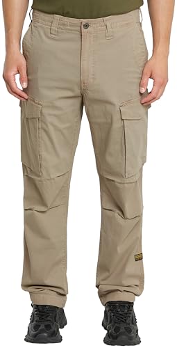 G-STAR Core Regular Cargo Pants Men's Trousers, Beige (Vintage Khaki Gd D24309-d920-g102), 30W x 34L