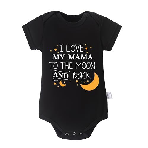 Image of AOQING Baby Romper I Love My Papa To the Moon and Back 100% Cotton Unisex Infant Bodysuit Newborn Boy Girl Clothes