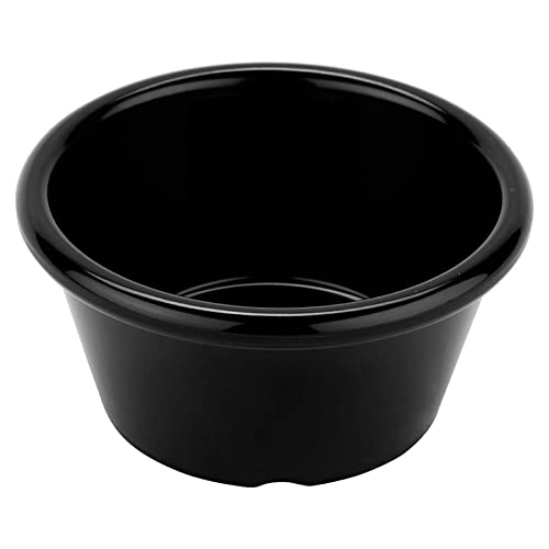 G.E.T. S-660-BK 6 oz. Ramekin, Break Resistant, Melamine, Black (Pack of 12)
