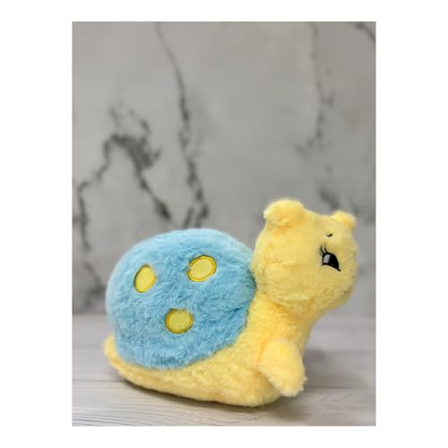 Image of ADORA Hooded Teddy Bear Soft Toy - Kawaii Plushie for Kids, Cute & Huggable Baby Plush Toy, Lovable Gift for Boys & Girls, Ideal for Birthdays & Special Occasions (Snail Yellow)