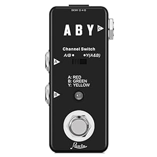 【ABY SIGNAL SWITCH PEDAL】The comprehensive channel switch pedal, can switch the one way signal to two different output, applicable for amplifier,speaker(be sure to use speaker cable)and pedalboard. 【SIGNAL SWITCH DIRECTION】The design of mode-choosing...