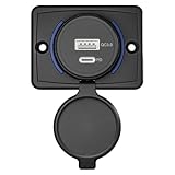 Montage pratique : avec sa puissance de sortie suffisante, cette prise USB pour l'installation fournit une charge rapide et efficace. L'installation facile sur la plupart des tableaux de bord et des panneaux vous permet de charger vos appareils n'importe où et à tout moment.