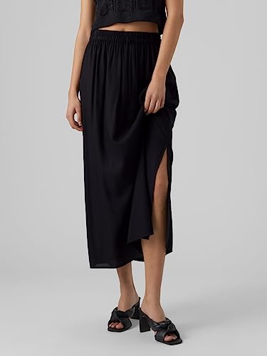 VERO MODA Vmbumpy WVN Noos Cheville Jupe, Noir, M Femme