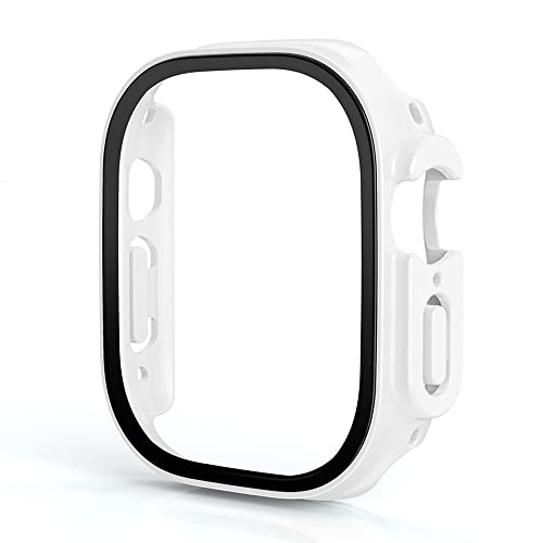 Protection Apple Watch Ultra 49mm : coque blanche et verre trempé
