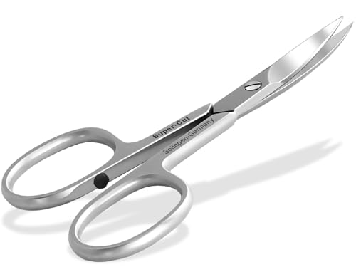 Premium Nagelschere aus Solingen mit einseitiger Mikroverzahnung Fußnagelschere Made in Germany Maniküre Schere aus Rostfreiem Edelstahl mit Extra Scharfer Schnittfläche für Finger- und Fußnägel